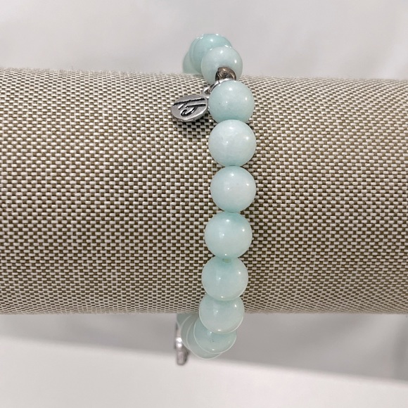 Bracelet Stretchy Boho Beaded w Hamsa Hand Charm -OS - Picture 2 of 2